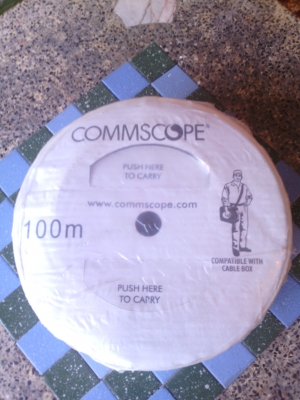 สายสัญญาณ rg6 commscope สีขาว100เมตร USA.