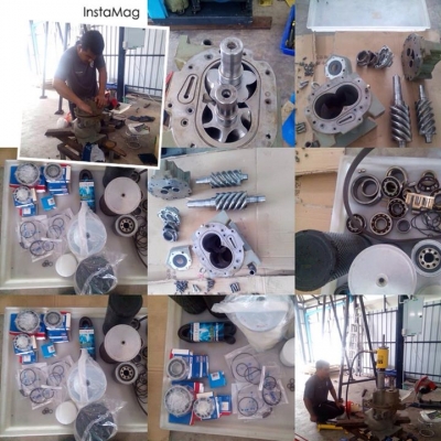 รับซ่อมปั๊มลมสกรู - Overhual