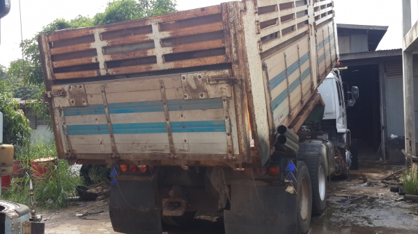 ** ราคา 2.45 ล้าน ** ISUZU DECA 320 ยูโรทูก่อนMAX LOAD ดั้มมิเนียมแม่-ลูก3เพลาแท้ เกียร์อีตั้น12.5รอบ โอเวอร์ไดร้