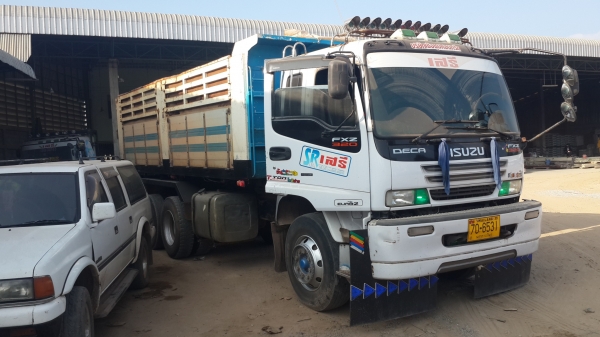 ** ราคา 2.45 ล้าน ** ISUZU DECA 320 ยูโรทูก่อนMAX LOAD ดั้มมิเนียมแม่-ลูก3เพลาแท้ เกียร์อีตั้น12.5รอบ โอเวอร์ไดร้