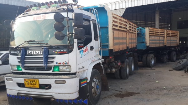 ** ราคา 2.45 ล้าน ** ISUZU DECA 320 ยูโรทูก่อนMAX LOAD ดั้มมิเนียมแม่-ลูก3เพลาแท้ เกียร์อีตั้น12.5รอบ โอเวอร์ไดร้