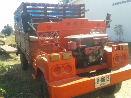 ขายรถบรรทุก การเกษตร อีแต๋น สภาพพร้อมใช้งาน เครื่องKUBOTA110แรง กระบะไม้ พื้นไม้