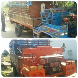 ขายรถบรรทุก การเกษตร อีแต๋น สภาพพร้อมใช้งาน เครื่องKUBOTA110แรง กระบะไม้ พื้นไม้