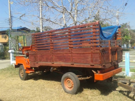 ขายรถบรรทุก การเกษตร อีแต๋น สภาพพร้อมใช้งาน เครื่องKUBOTA110แรง กระบะไม้ พื้นไม้