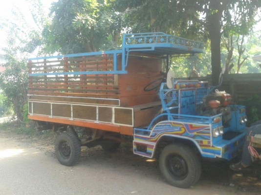 ขายรถบรรทุก การเกษตร อีแต๋น สภาพพร้อมใช้งาน เครื่องKUBOTA110แรง กระบะไม้ พื้นไม้