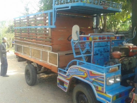 ขายรถบรรทุก การเกษตร อีแต๋น สภาพพร้อมใช้งาน เครื่องKUBOTA110แรง กระบะไม้ พื้นไม้