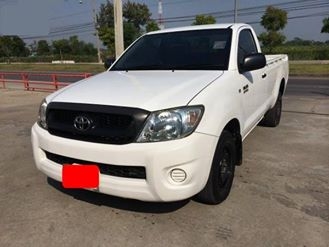 ขายรถหลุดจำนำ ] (ไม่มีเล่มทะเบียน) 2009 TOYOTA, VIGO 2.7 J STANDARD สีขาว เกียร์ธรรมดา ติด NGV