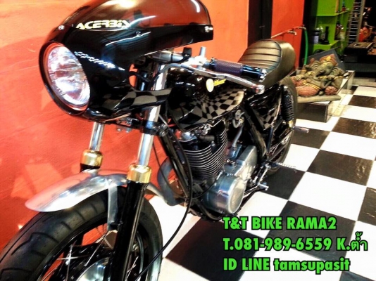 T&amp;T BIKE RAMA2 จัดไปพิเศษเพียง 54500 ฿YAMAHA SR400 ปี94 แต่ง CAFE RECER อินวอย สรรพสามิต ชุดเเต่งแท้รอบคัน