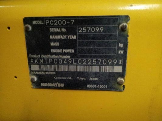 PC200-7 # 257099 : Komatsu Excavator 20T. by kung0813062283
