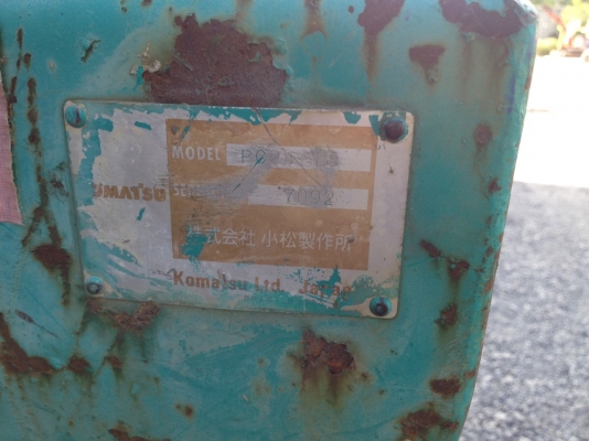 รถขุด KOMATSU PC25-1E#7092