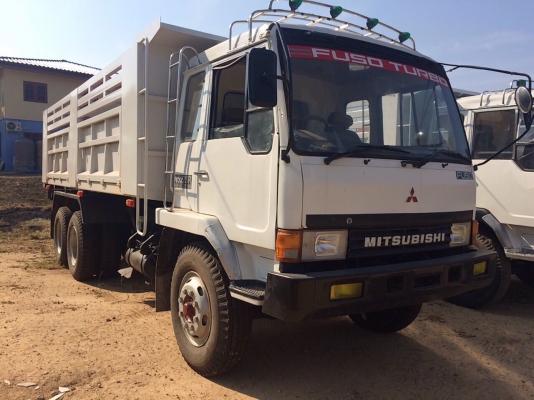 ขายรถบรรทุกสิบล้อดัมพ์ MITSUBISHI turbo ซีเรียล 2,2xx เครื่องเดิม 6D16 turbo-220 แรง 2 เพลา กระบะดัมพ์โคราช