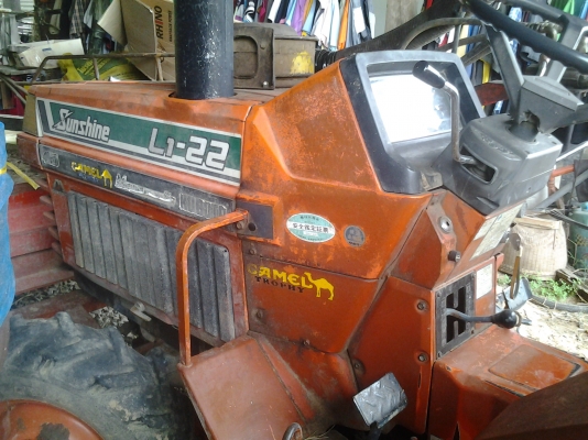 ขายตามสภาพรถไถคูโบต้า22แรงซันชายมีดันหน้ามีพานหลังมีโรตารีลดเหลือ105000บาท