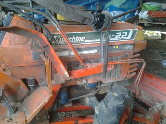 ขายตามสภาพรถไถคูโบต้า22แรงซันชายมีดันหน้ามีพานหลังมีโรตารีลดเหลือ105000บาท