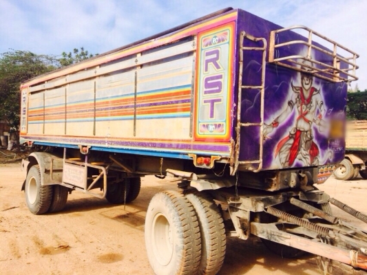 ขายรถพ่วงสิบล้อดัมพ์ ISUZU 270 แรง ปี 51 กระบะดัมพ์มิเนียม ลูก 2 เพลา