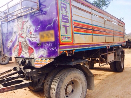 ขายรถพ่วงสิบล้อดัมพ์ ISUZU 270 แรง ปี 51 กระบะดัมพ์มิเนียม ลูก 2 เพลา