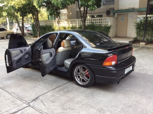 ขายรถทรงสวย ไคสเลอร์ นีออน ปี96 เปลี่ยนเครื่องโตโยต้า 4S-FE หัวฉีด 1.8 เกียร์ออโต้ เพาเวอร์ ไฟฟ้า ภายในสวยเดิม เบาะหนัง แอร์เย็นฉ่ำ วิทยุCD ตัวถังสีเต็มเงา ชุดแต่งรอบคัน แม็ก17" เบรคแต่ง เครื่องเกียร์ดี รถขับดี พร้อมใช้ครับ ภาษีปี58