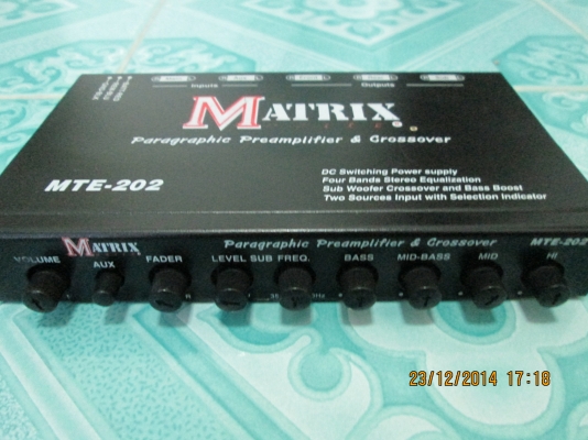 ปรีแอมป์ MATRIX มือสอง สภาพสวยเดิม แนวฟังดีมาก ขาย 1050 บาท
