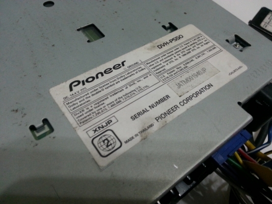 วิทยุ DVD Pioneer รุ่น DVH-P550 มือสองญี่ปุ่น