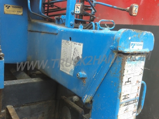 รถบรรทุก 6 ล้อ ISUZU ติดเครน ยี่ห้อ TADANO  3 ตัน   165  แรงม้า..สามารถดูสภาพรถและทดลองขับได้ที่ศูนย์พักรถ truck2hand จังหวัดสระบุรี