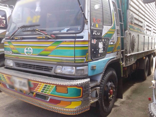 ขายรถบรรทุสิบล้อไม่ดัมพ์ HIN 1J FL1JYKA เครื่อง JO8C-210 แรง 1 เพลา กระบะมิเนียมไม่ดัมพ์อู่สหกิจ