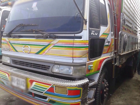 ขายรถบรรทุสิบล้อไม่ดัมพ์ HIN 1J FL1JYKA เครื่อง JO8C-210 แรง 1 เพลา กระบะมิเนียมไม่ดัมพ์อู่สหกิจ