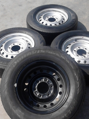 215/70R15 กะทะล้อ ขนาด 6 รู พร้อมยาง ชุด 4 ล้อ TEL.081-427-3941 215/70R15 กะทะล้อ ขนาด 6 รู พร้อมยาง ชุด 4 ล้อ TEL.081-427-3941