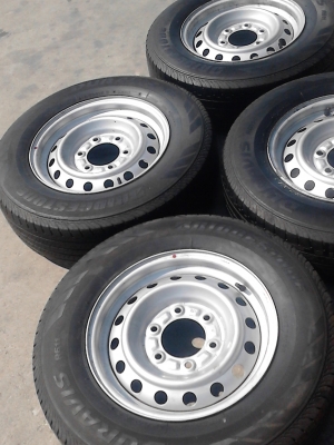 215/70R15 กะทะล้อ ขนาด 6 รู พร้อมยาง ชุด 4 ล้อ TEL.081-427-3941 215/70R15 กะทะล้อ ขนาด 6 รู พร้อมยาง ชุด 4 ล้อ TEL.081-427-3941