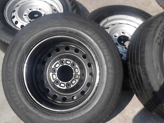 215/70R15 กะทะล้อ ขนาด 6 รู พร้อมยาง ชุด 4 ล้อ TEL.081-427-3941 215/70R15 กะทะล้อ ขนาด 6 รู พร้อมยาง ชุด 4 ล้อ TEL.081-427-3941