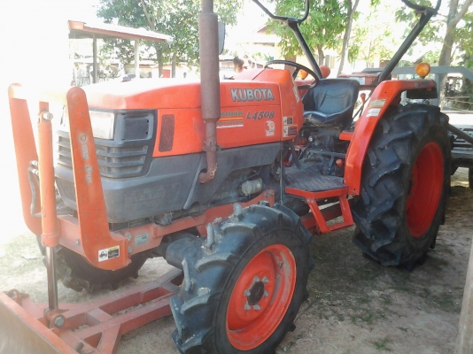 ขายตามสภาพรถไถคูโบต้า45แรงเครื่องดีมีดันหน้ามีพานหลัง