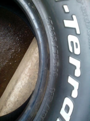 ขายยาง BF all 265/75/16 สวยๆครับ