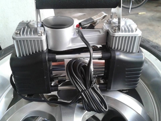 ปั้มลม12V. สองหัวปั้ม 200 psi