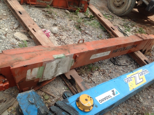 เครนติดหลังรถบรรทุก  MISUBICHI   3  ปอก 2 ชัก เก่านอก