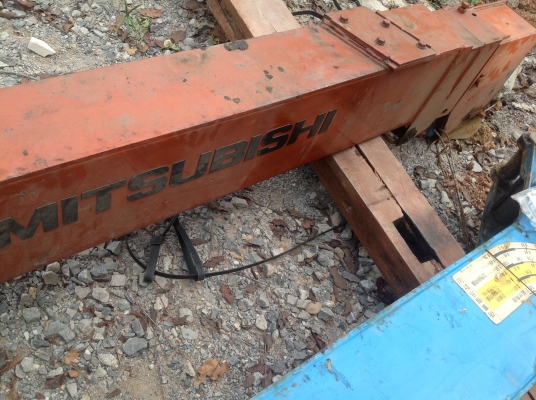 เครนติดหลังรถบรรทุก  MISUBICHI   3  ปอก 2 ชัก เก่านอก