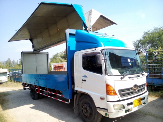 6 ล้อใหญ่  ( ตู้ไฮดรอลิค.ปีกนก.ท้ายลิฟท์ )   *Euro.2* HINO MEGA FG1J 220 แรงม้า *ยาว 7.20 ม.*  รถห้างแท้ * มีเล่มพร้อมโอน *