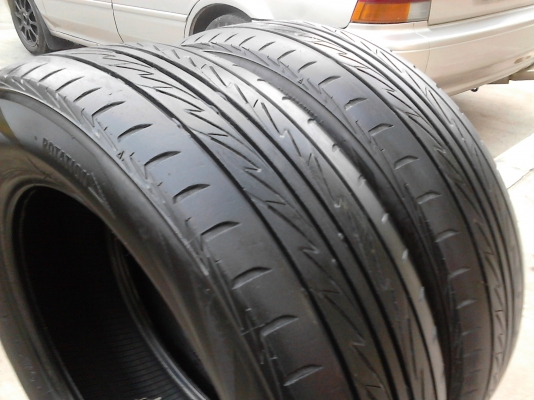 205/60R16 BRIDGESTONE  MY-02 sporty style  MADE IN THAILAND   ปี2012  มี 2 เส้น  TEL.081-427-3941