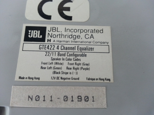 JBL GTE422 Equalizer 11/22 band มือสองญี่ปุ่น JBL GTE422 Equalizer 11/22 band มือสองญี่ปุ่น