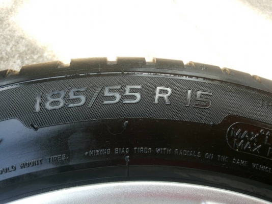 ล้อเดิมติดรถ Chevrolet Optra  ขอบ15พร้อมยางมิชชิลิน 185/55R15