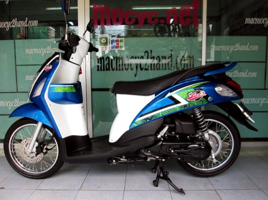 LET'S สีนํ้าเงินขาว รถเดือน เมษายน ปี 57ไมล์ 5 พันโล รุ่นใหม่หัวฉีด ของแถม 2 รายการ 19900