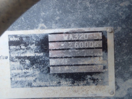 WA320-5-60006 ใช้งาน 8101hrs, ปี 2003