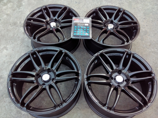 Cosmis mr2 17 4รู100et42 กว้าง7.5ทั้ง4วง ทำสีมาใหม่ ไม่คดไม่ดุ้ง แถมน็อต