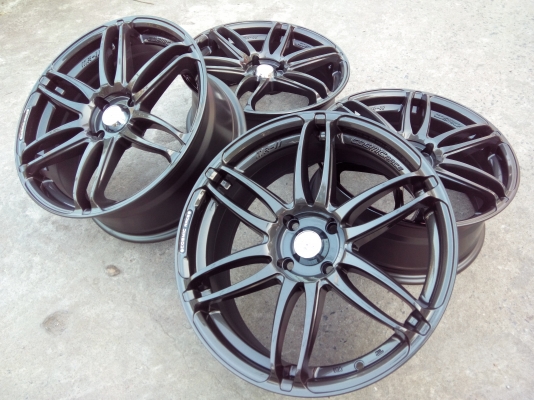 Cosmis mr2 17 4รู100et42 กว้าง7.5ทั้ง4วง ทำสีมาใหม่ ไม่คดไม่ดุ้ง แถมน็อต