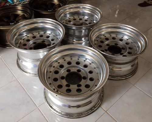 ล้อหยดน้ำ ENKEI HR385 15 หน้า8 หลัง9 ุ6/139.7 ออฟลึกมาก ประมูลจากญี่ปุ่นครับ