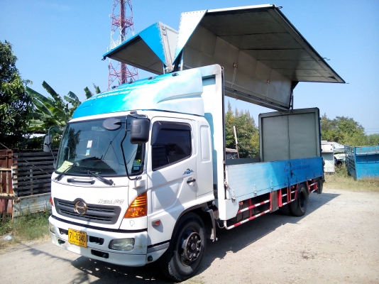 6 ล้อใหญ่  ( ตู้ไฮดรอลิค.ปีกนก.ท้ายลิฟท์ )   *Euro.2* HINO MEGA FG1J 220 แรงม้า *ยาว 7.20 ม.*  รถห้างแท้ * มีเล่มพร้อมโอน *