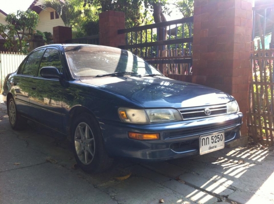 ขายรถToyota Corolla รุ่นสามห่วง ปี35 สภาพเดิมๆภายในเดิมๆหมดทุกอย่าง รถผู้หญิงใช้ น้อยมากๆ ถ้าเทียบกับปีและระยะทาง แค่ 1xx,xxx กว่ากิโลเองครับ เครื่อง1300cc ติดแก๊ส (ใช้ได้สองระบบ แก๊ส+น้ำมัน) เกียร์ธรรมดา ลงเล่มเรียบร้อย พร้อมเล่มและเอกสารการโอน แอร์หนาว ขายรถToyota Corolla รุ่นสามห่วง ปี35 สภาพเดิมๆภายในเดิมๆหมดทุกอย่าง รถผู้หญิงใช้ น้อยมากๆ ถ้าเทียบกับปีและระยะทาง แค่ 1xx,xxx กว่ากิโลเองครับ เครื่อง1300cc ติดแก๊ส (ใช้ได้สองระบบ แก๊ส+น้ำมัน) เกียร์ธรรมดา ลงเล่มเรียบร้อย พร้อมเล่มและเอกสารการโอน แอร์หนาว