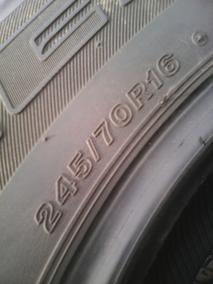 245/70R16 BRIDGE STONE DUELER H/T 840  ชุด 4 เส้น  โทร.081-427-3941
