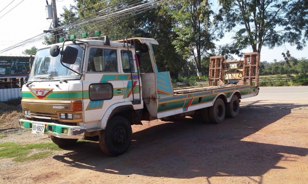 ขายรถสิบล้อเทเลอร์รถเกี่ยว HINO FD176B เครื่อง HO7C-185 แรง 2 เพลา เบรคลมดูด