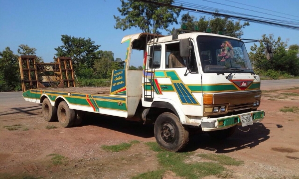 ขายรถสิบล้อเทเลอร์รถเกี่ยว HINO FD176B เครื่อง HO7C-185 แรง 2 เพลา เบรคลมดูด