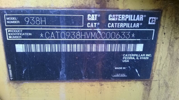 ขายด่วนรถตักล้อยางCAT 938H รถออกห้างเมโทร ใช้แค่1xxx    ขายดาวน์ 1550000
