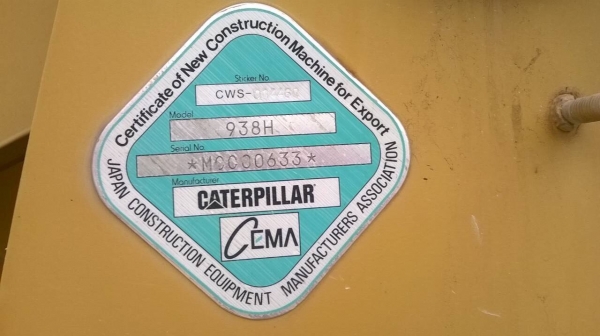 ขายด่วนรถตักล้อยางCAT 938H รถออกห้างเมโทร ใช้แค่1xxx    ขายดาวน์ 1550000