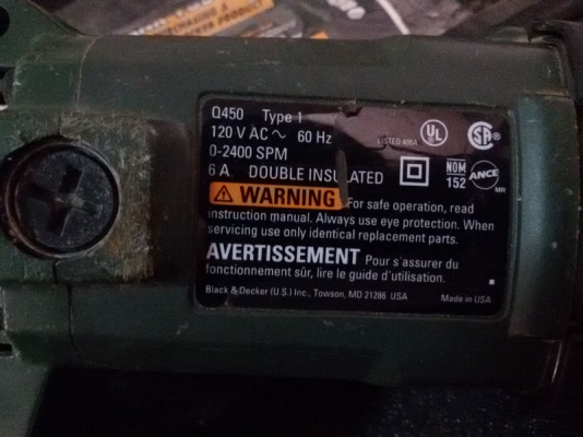 เครื่องเลื่อยชัก Back&Decker ใช้ไฟ 110v กินกระแส 6 แอมป์ Made In USA เครื่องเลื่อยชัก Back&Decker ใช้ไฟ 110v กินกระแส 6 แอมป์ Made In USA